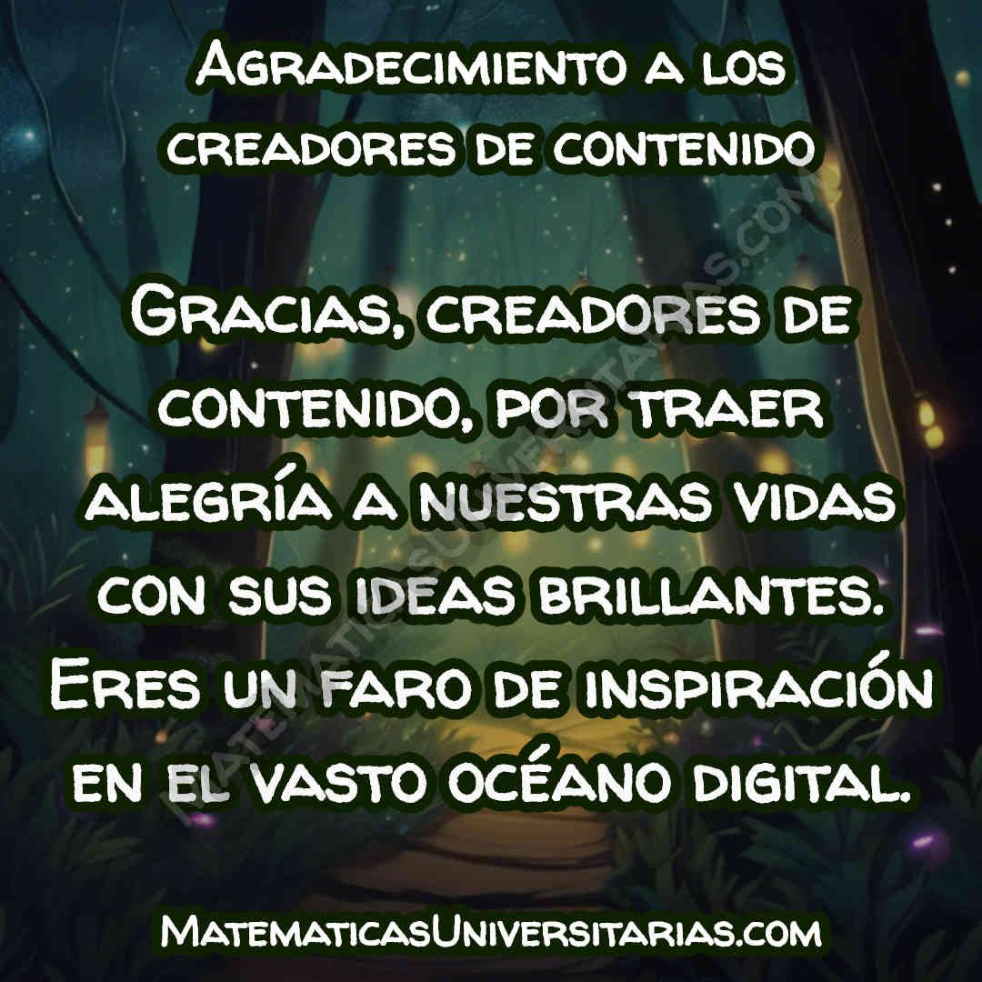 imagen para las dar gracias - agradecimiento a los creadores de contenido