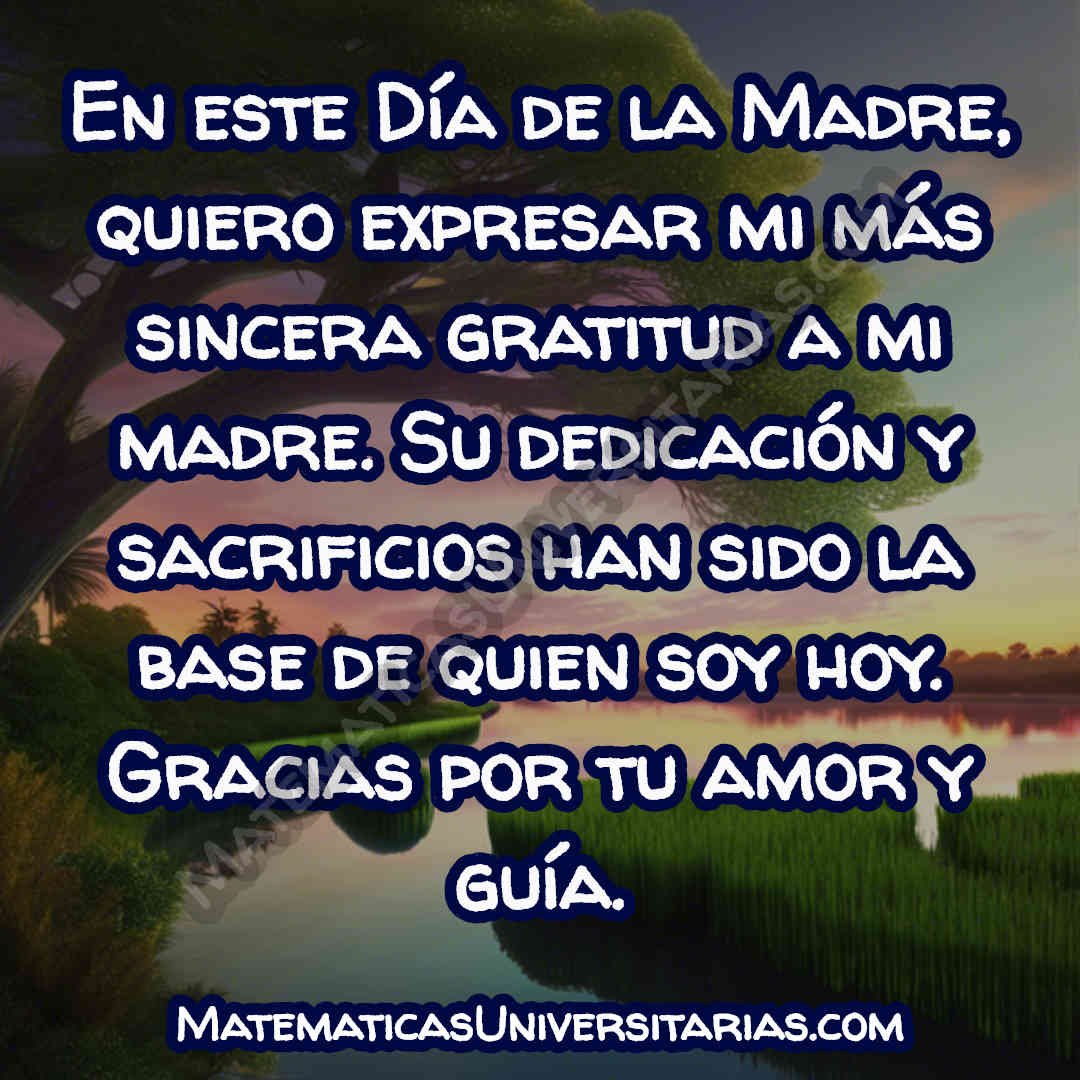 palabras de agradecimiento para el día de la madre