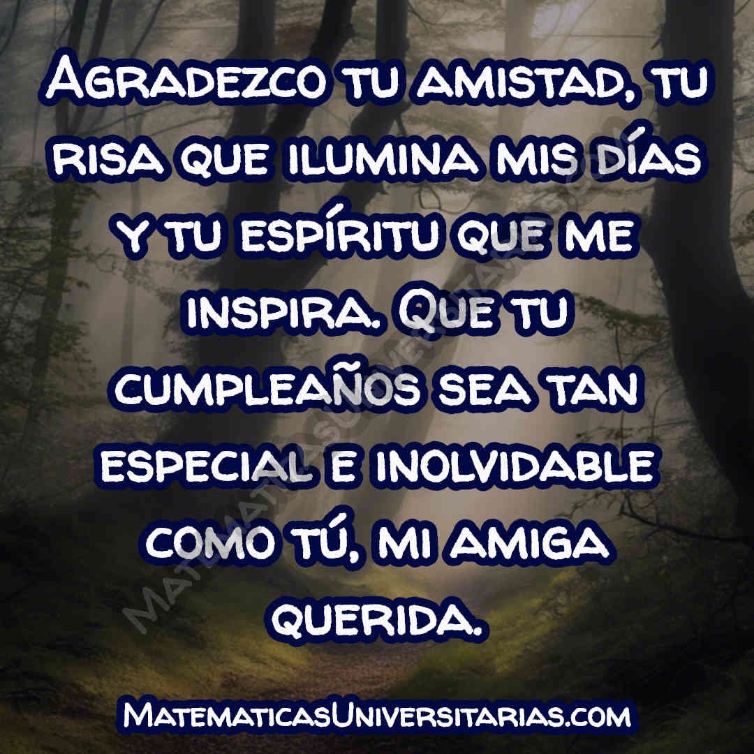 imagen con frase de agradecimiento de cumpleaños para una amiga especial