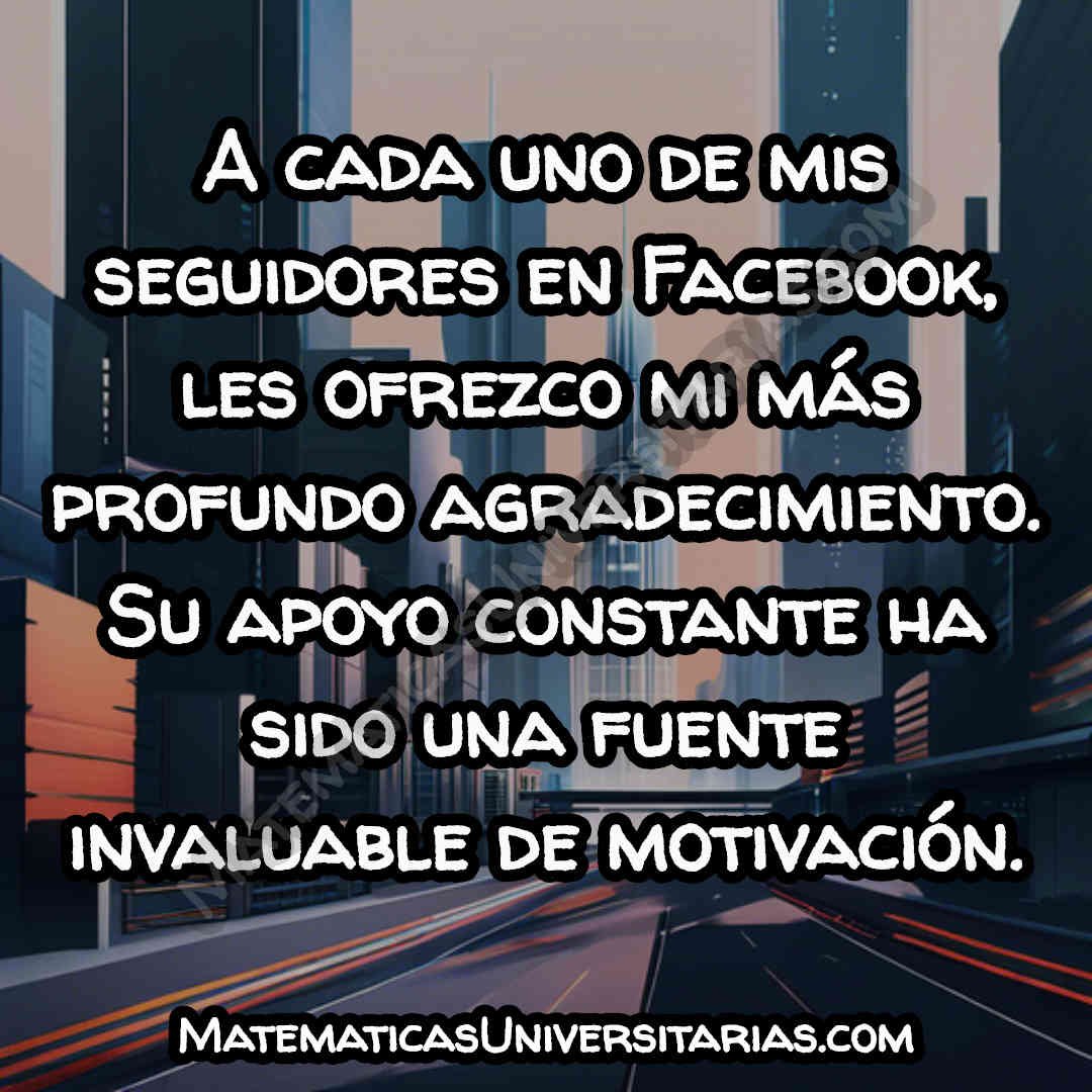 mensaje de agradecimiento a mis seguidores en facebook