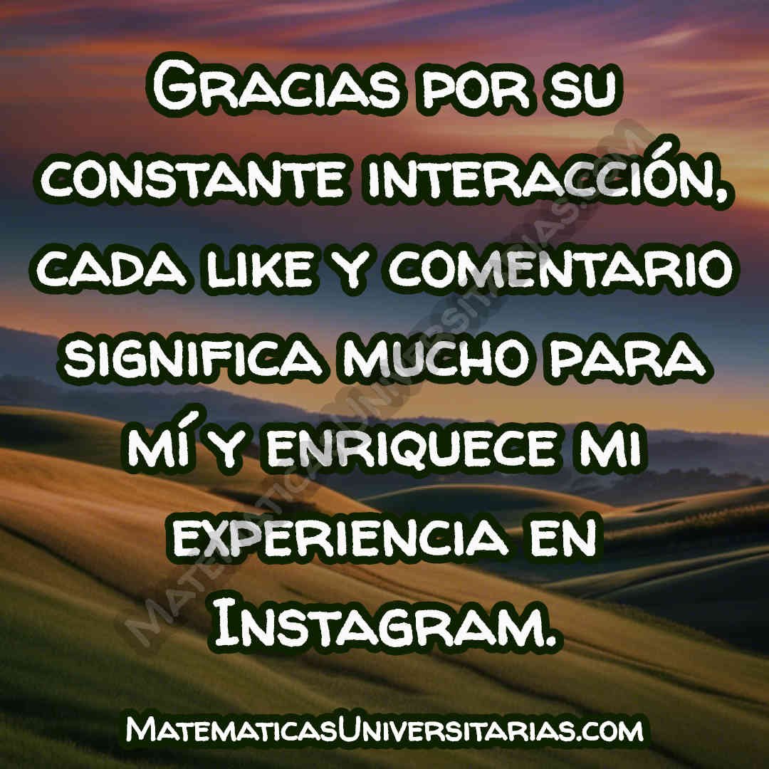 mensaje para dar gracias en un agradecimiento a mis seguidores en instagram