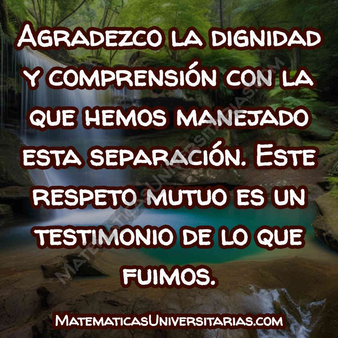 oraciones de agradecimiento para una separación amistosa sincero