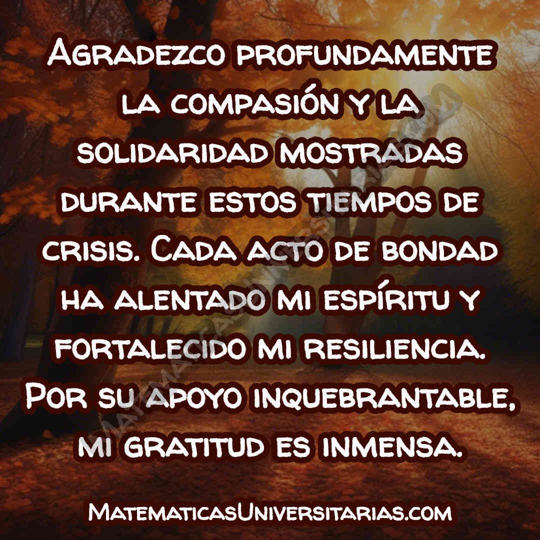 imagen con un mensaje de agradecimiento en momentos de crisis