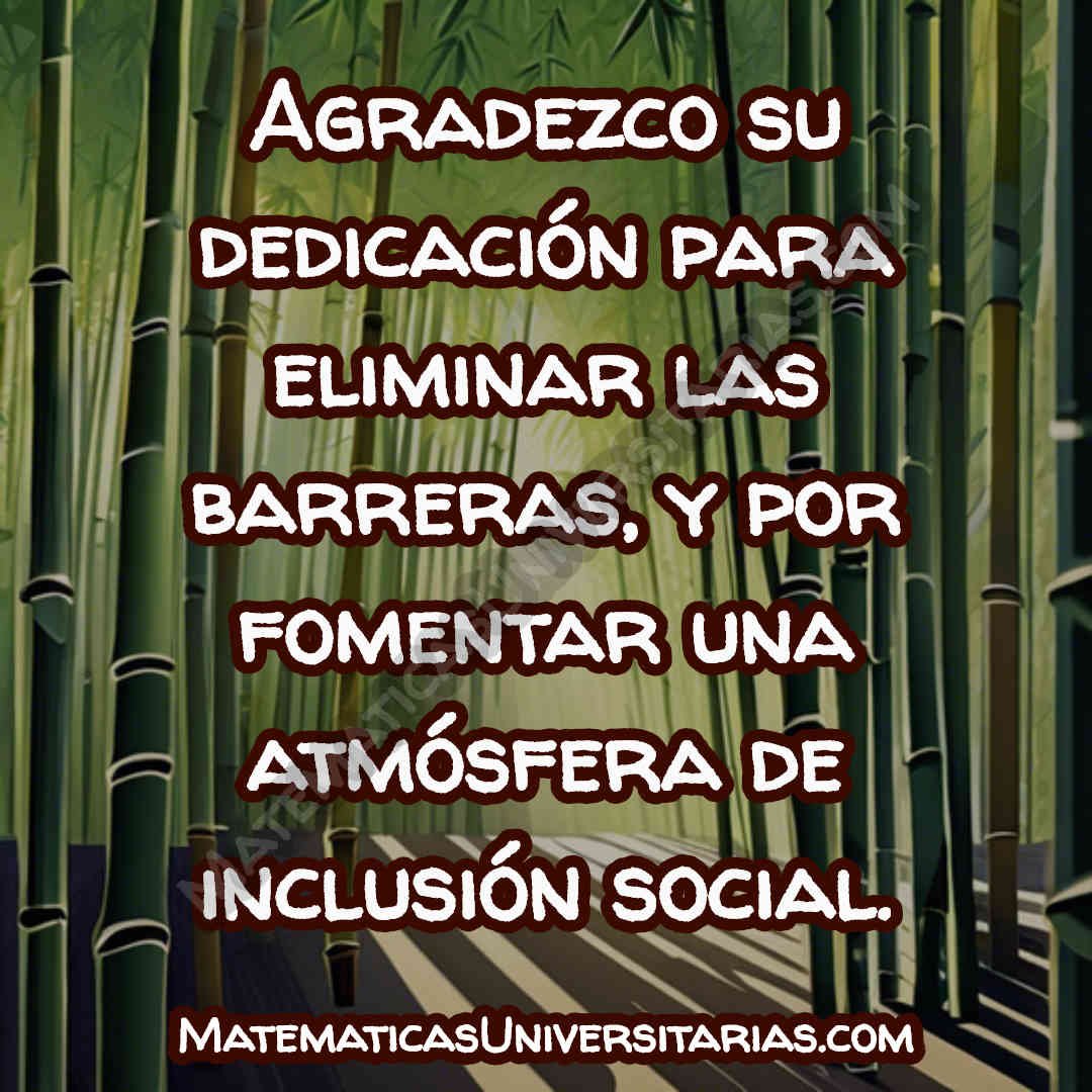 imagen con palabras de agradecimiento por la inclusión social