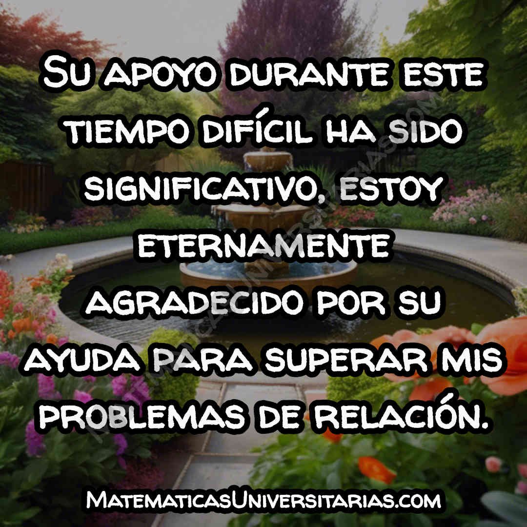 dar gracias en un agradecimiento para superar problemas de relación