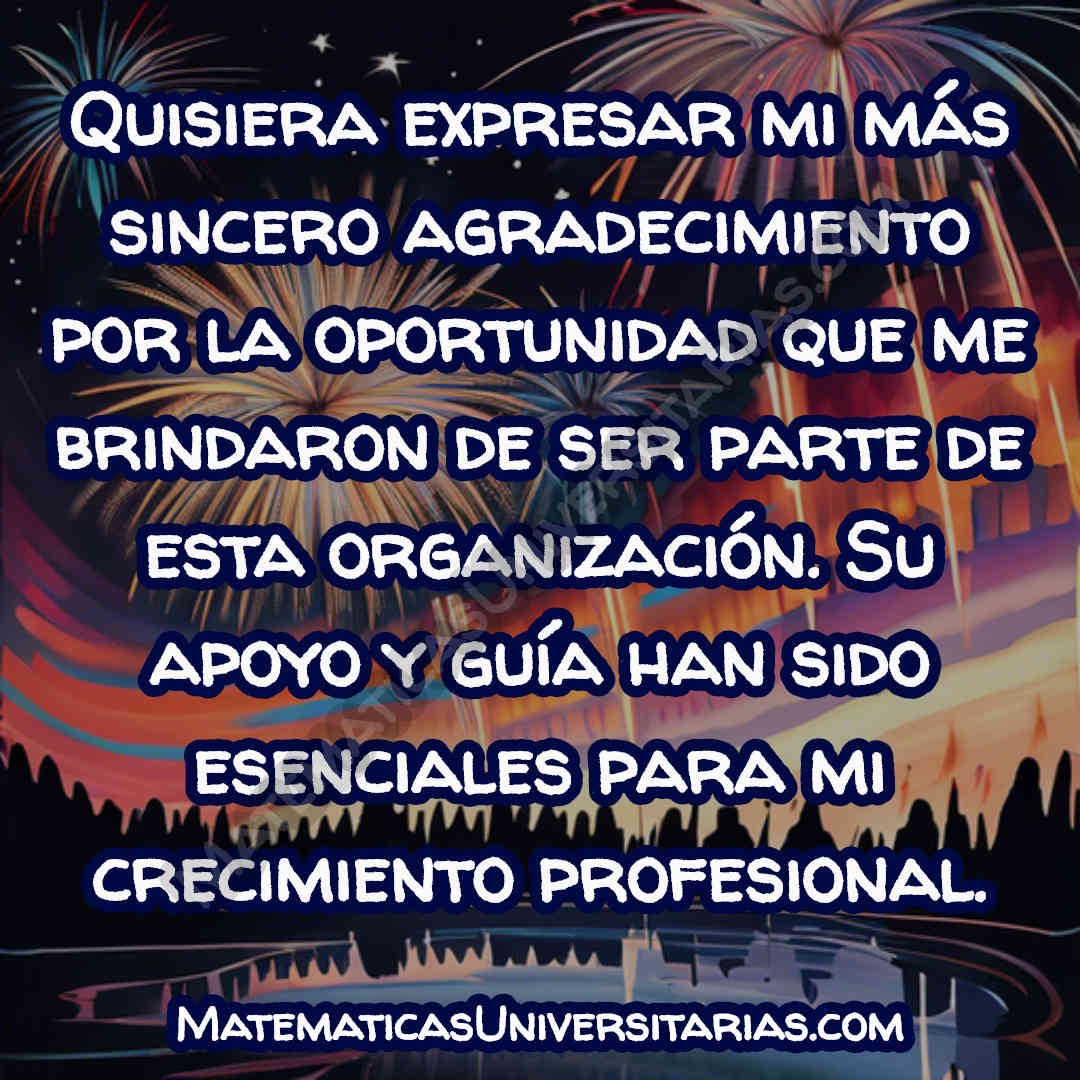 frase de agradecimiento para una separación laboral