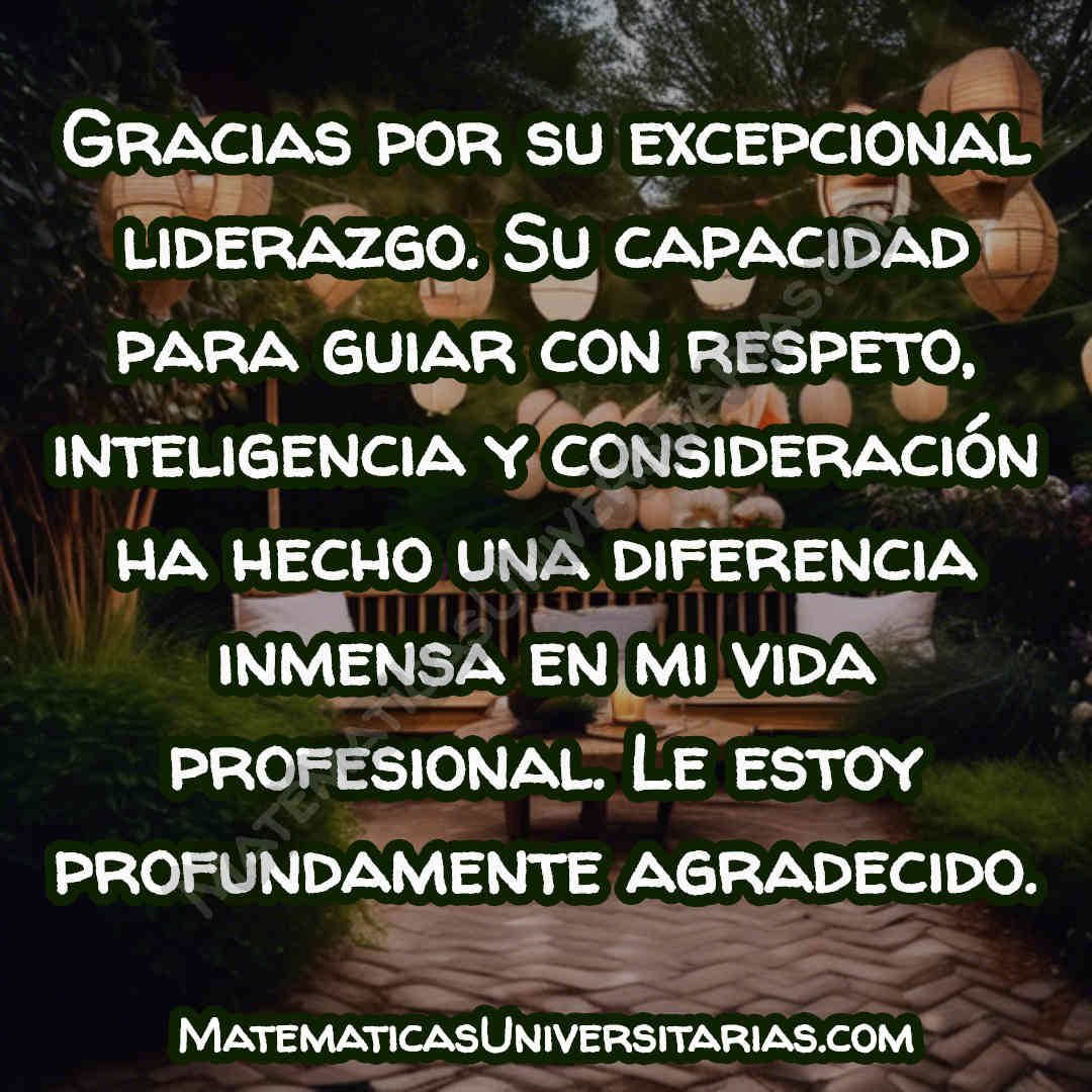 mensaje bonito de agradecimiento a un director de empresa